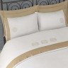 Постельное белье из сатина-люкс с вышивкой ISSIMO BLANCHE BEIGE евро