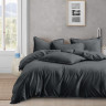 Постельное белье из люксового сатина АЛЬВИТЕК ОCA-006 графит 70х70 (2шт) 1,5-спальное