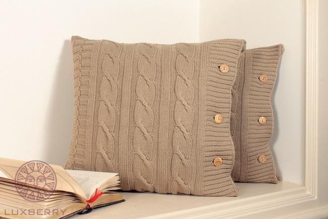 Наволочка декоративная LUXBERRY ROSE табачная 40х40