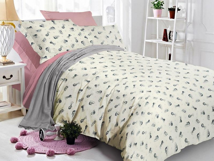 Постельное белье двухстороннее из сатина SAILID BL-33-2 2-спальное