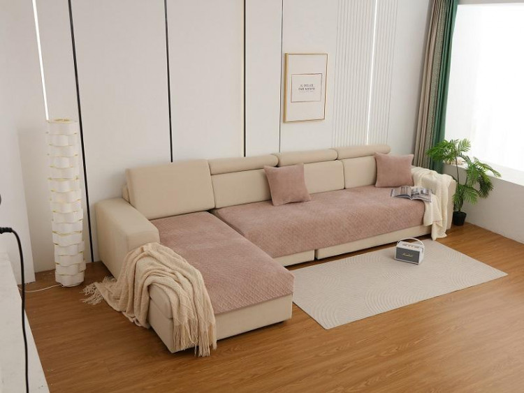 Набор накидок на диван из микрофибры TANGO SOFA светло-коричневый 90х160 (2шт)